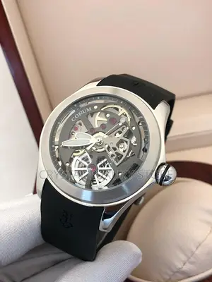 Corum Quality Luxury Men Rubber Strap Wristwatch