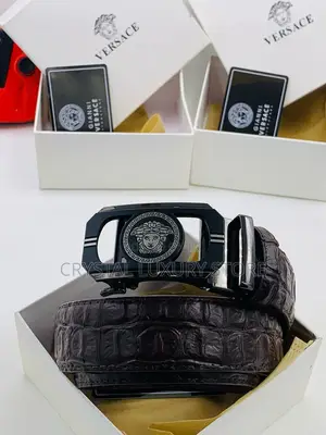 Versace Quality Luxury Men Genuine Leather Belt