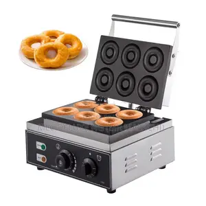 6 Big Size Molds Electric Donut Baker / Donut Baking Machine