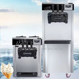 3 Nuzzles Industrial Ice Cream Machines/Soft Serve Ice Cream