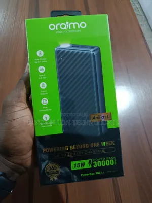 Oraimo Powerbox 300 Lit Power Bank With a 30,000mah - 15w
