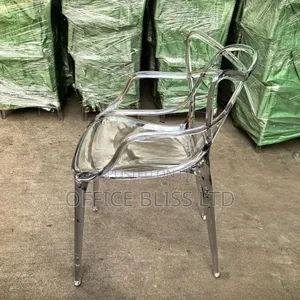 Clear Resin Crystal Transparent Dinning Chair