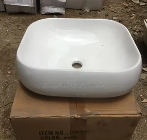 Classic White Ceramic Countertop Wash Hand Basin