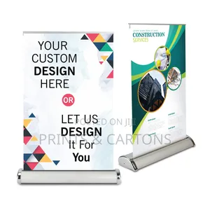 Desk Mini Rollup Banner Branding for Restaurants. #$