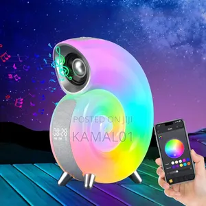 Wireless Bluetooth Speaker With Led Light Lamp Alarm Clock