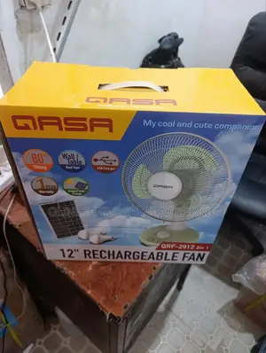 12 Inches Qasa 3 In One Rechargeable Table/Wall Fan