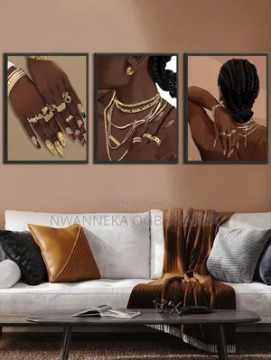 Modern Black Woman Canvas Printing