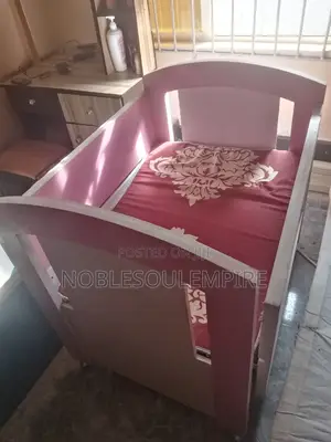 Baby Cot/Craddle With Mattress(Original HDF Material)