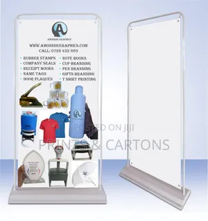 Branded Door Frame Banner Stand. #09