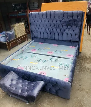 6 by 6 Quality Foamed Upholstery Bedframe