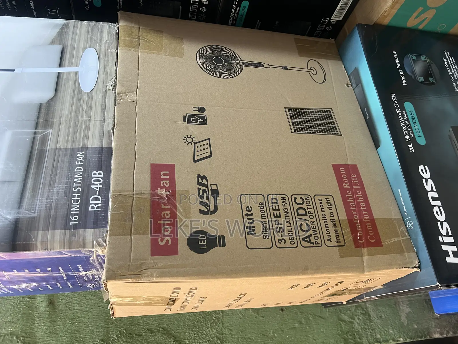 Solar Rechargeable Fan