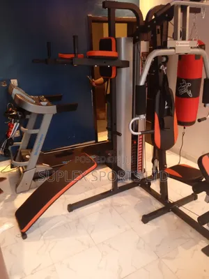 3 Station Gym With Punching and Sit Up Bench