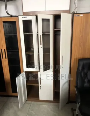Office Metal Bookshelf With Wardrobe Case