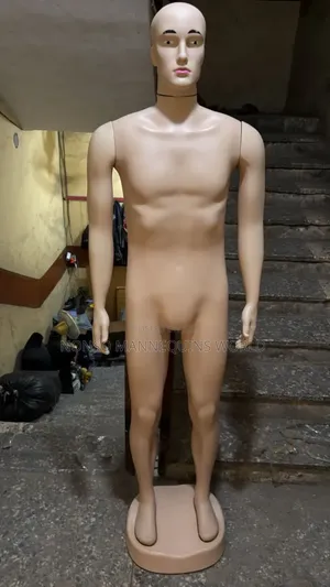 Male Plastic Mannequin With Face And Detachable Hands