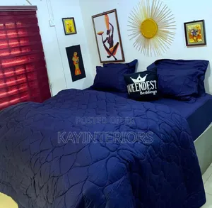 Nevy Blue Pure Cotton Duvet Set