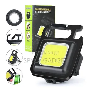 Cob Rechargeable Keychain Mini Light With Bottle Opener