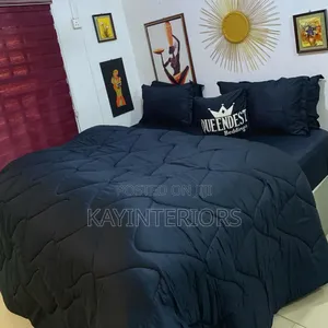 Pure Black Complete Duvet Set