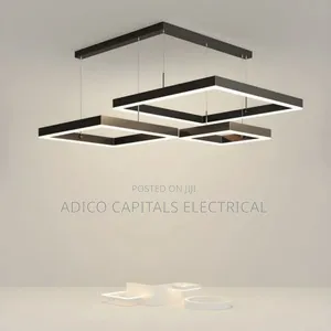 L Square Base Chandalier