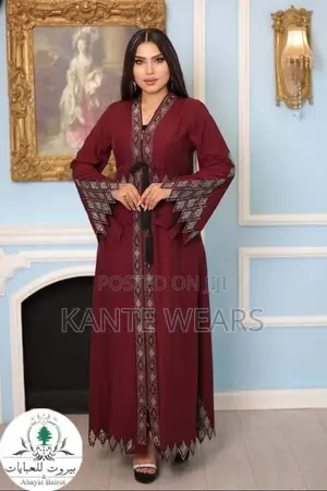 Crystallized Dubai Style Abaya