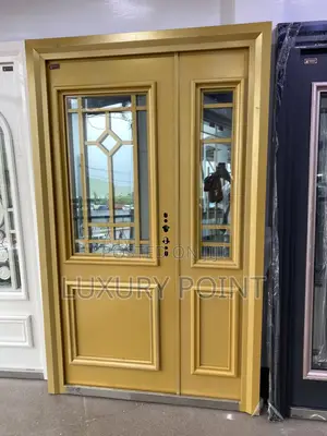 German Copper Gold Glass Door