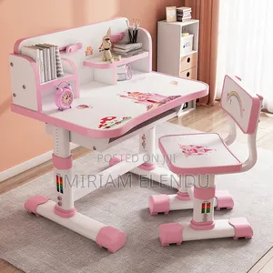 Kids Ergonomic Adjustable Study Table and Chair Set