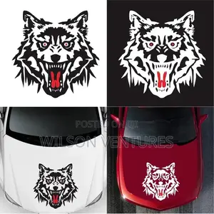 Wolf Head Sticker Design