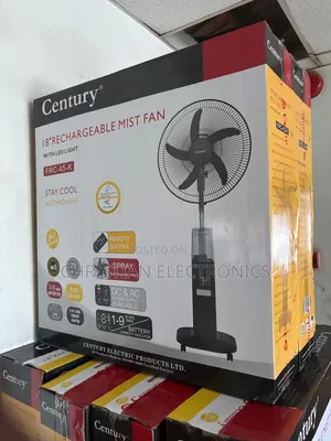 Century 18" Rechargeable Mist Fan