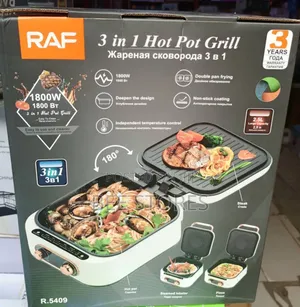 Raf Electric Cooker 3in1 Hot Grill Pot