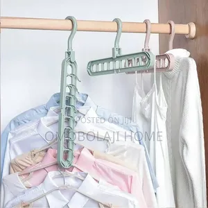 Heavy Duty Foldable Plastic Hanger Space Cloth Organizer