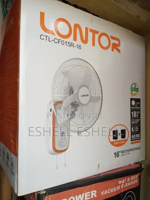 Lontor 16" Rechargeable Wall Fan