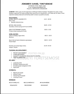 Clerical Administrative CV