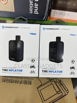 Powerology Super Compact Tire Inflator for Ball / Mototcyles