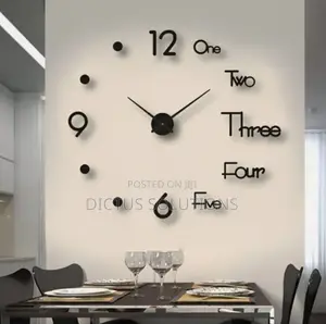 Diy Wall Clocks 3d Mirror Stickers Morden Wall Clock