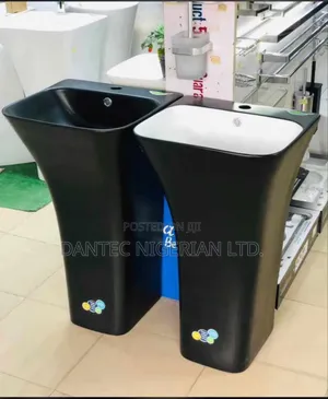 Black Free Standing Washing Hand Basin