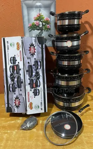 12pcs Hoffner Thickened Aluminum Nonstick Cookware