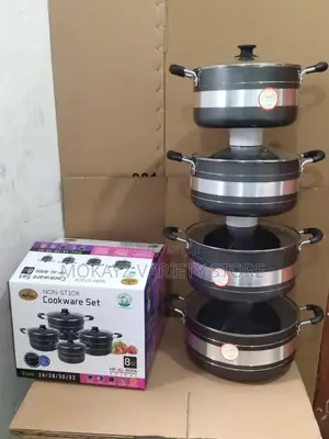 8pcs Hoffner Thickened Aluminum Nonstick Cookware/Pot Set