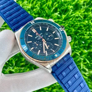 Original Breitling Chronomat Blue Rubber Strap Watch