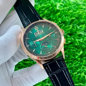 Original Jaeger-Lecoultre Black Genuine Leather Watch