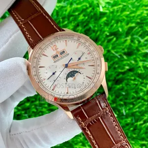 Original Jaeger-Lecoultre Brown Genuine Leather Strap Watch