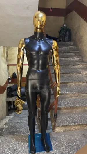 Black And Gold Medium Body Sized Male Mannequin