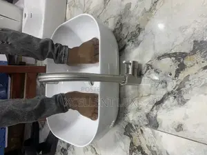 White Ceramic Pedicure Bowl With No Tap Hole