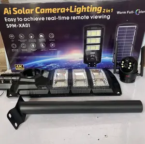 Solar Street Light With Single Lens 4g Solar Camera (V380)