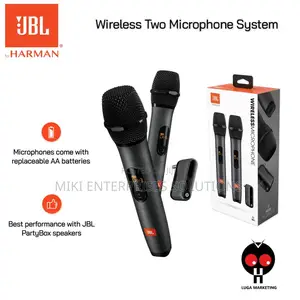 JBL Partybox Digital Wireless Pair Microphones Black