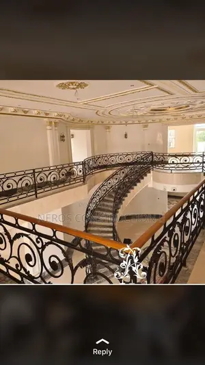 Curly Turkish Wrought Iron Rail