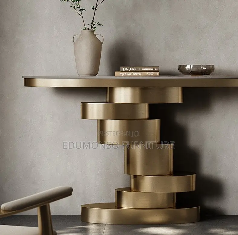Modern Rounded Edge Console Table