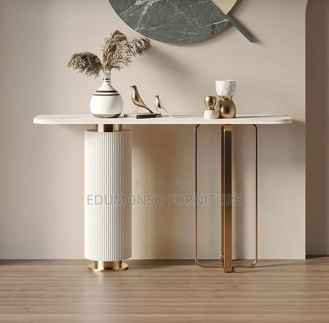 Modern Rounded Edge Console Table