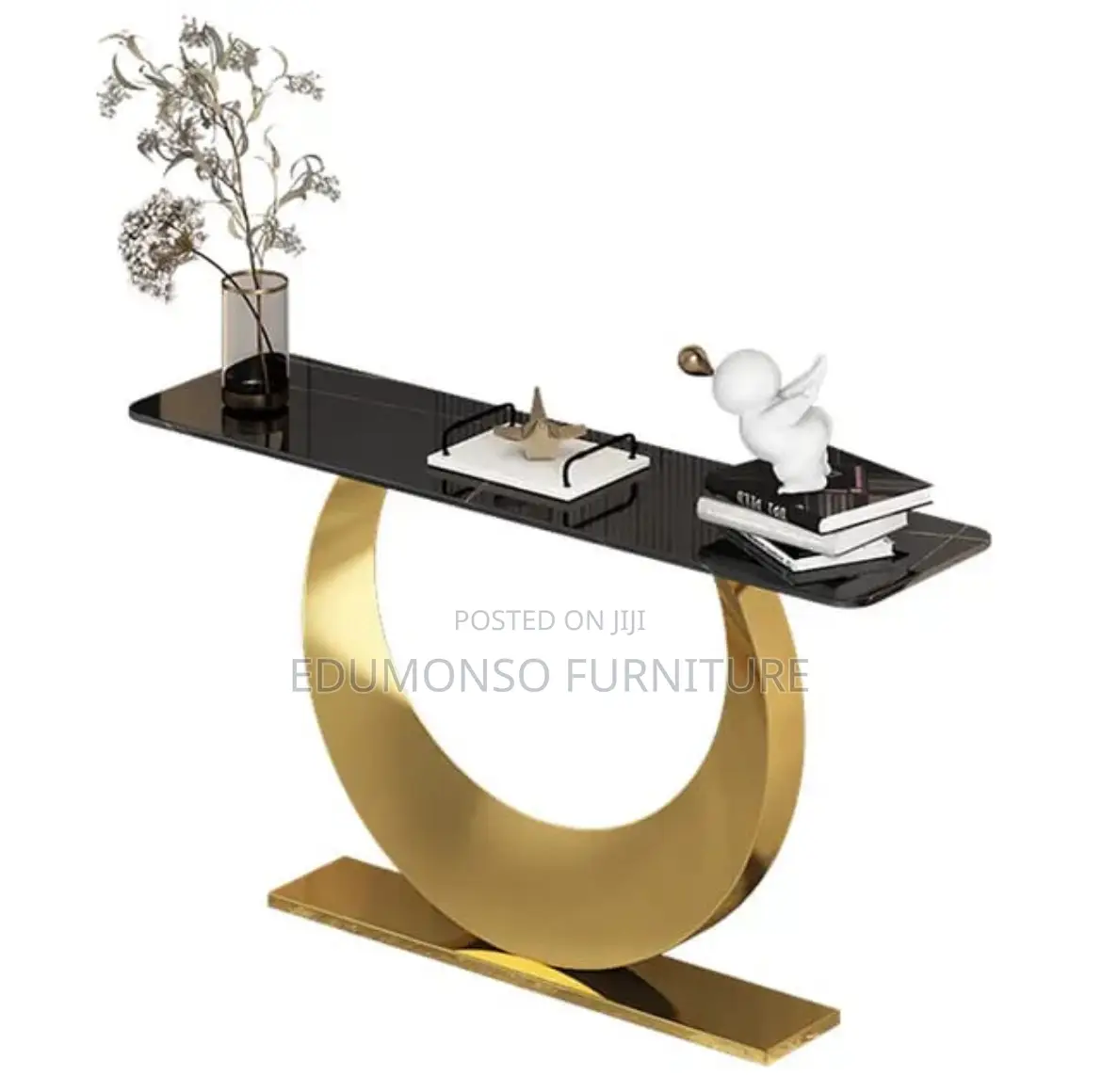Modern Rounded Edge Console Table
