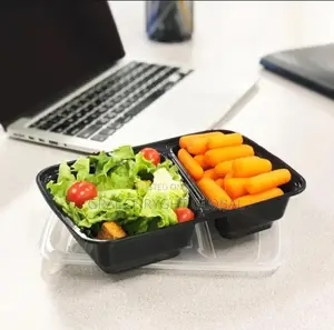 Disposable Microwave Containers - 2 Compartment