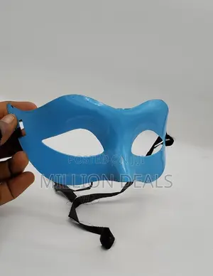 Ski Cool Blue Party Men's Face Mask