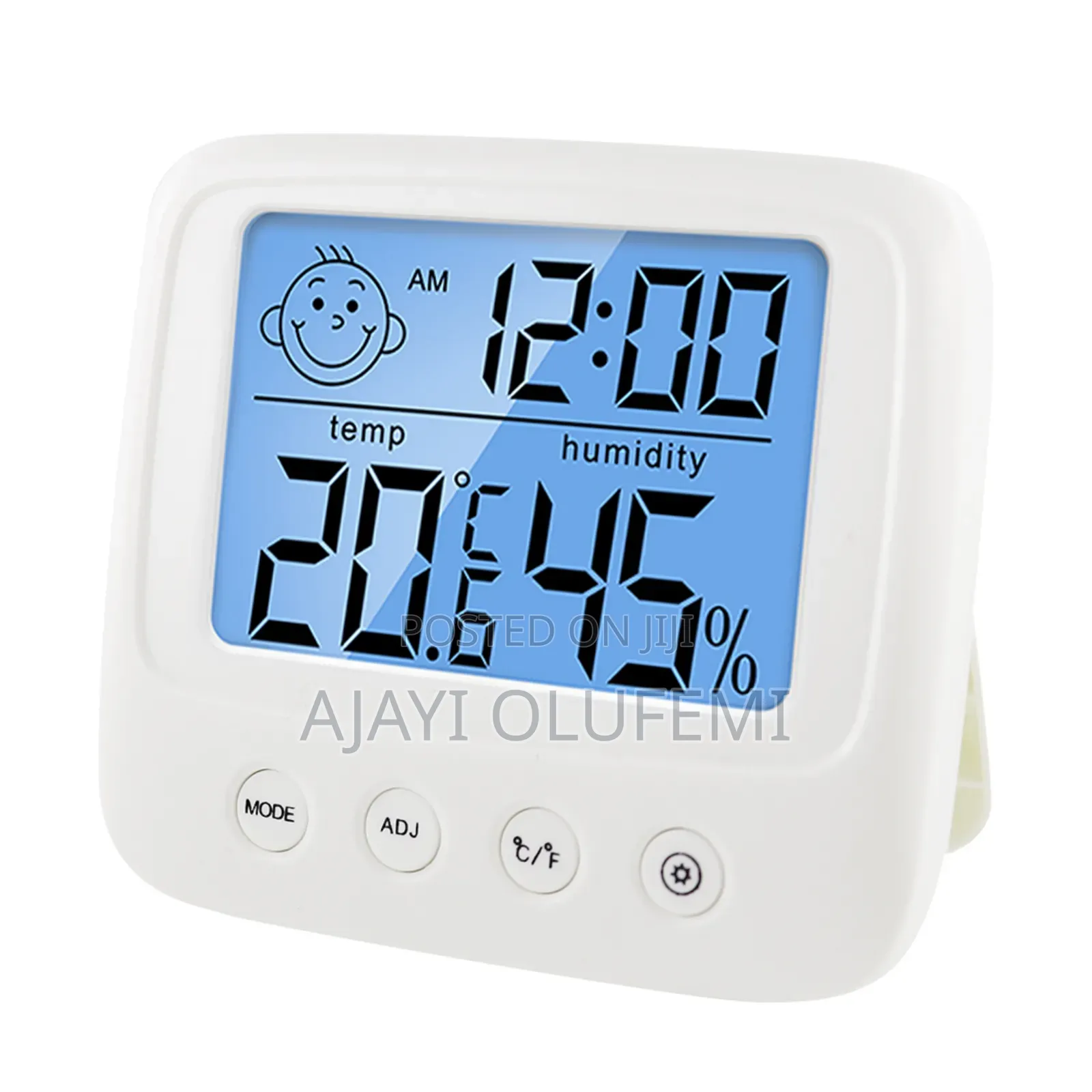 LCD Thermometer / Hygrometer With Clock.